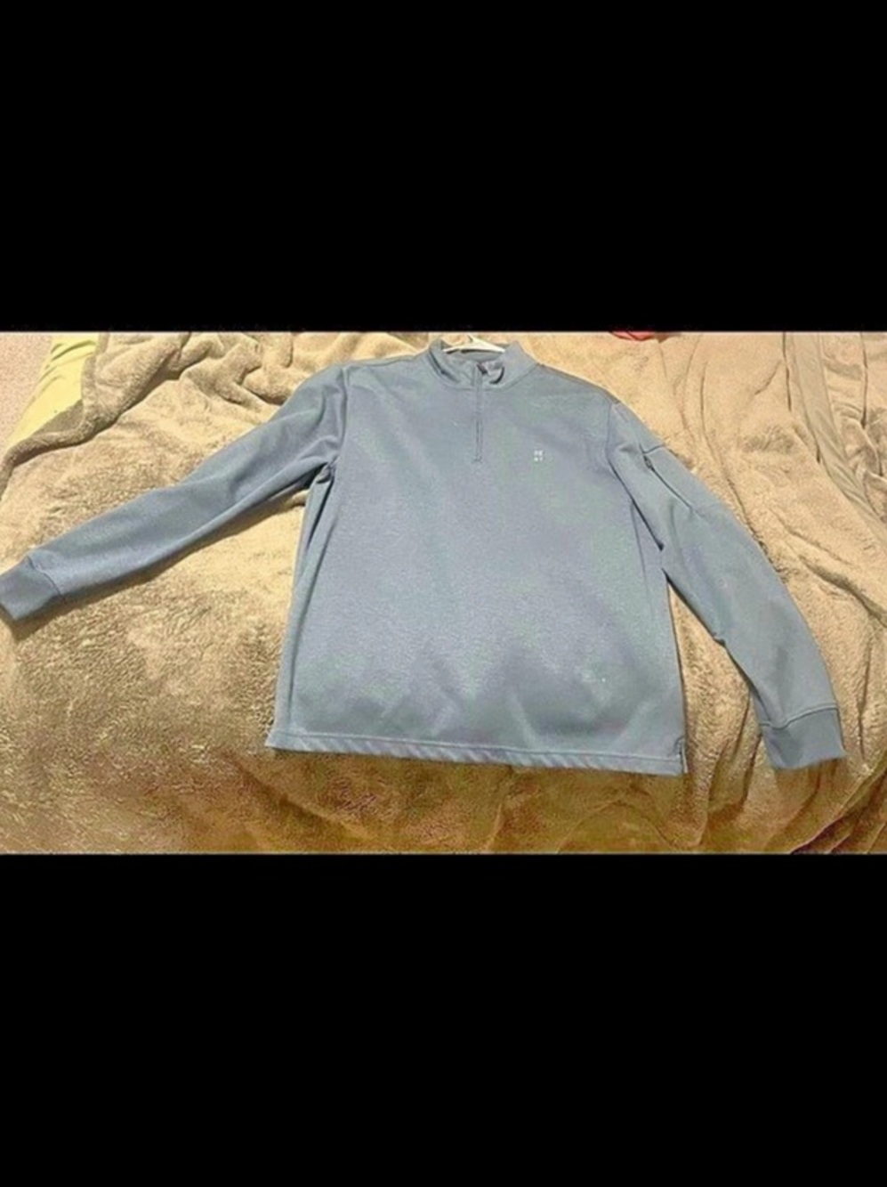 DKNY Gray Quarter-Zip Pullover